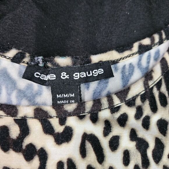 Cable and Gauge Womens Top Multi-Color Size Medium Viscose Blend Long Sleeve - Picture 5 of 12